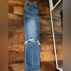 Abercrombie The Ankle Straight Ultra High Rise Curve Love